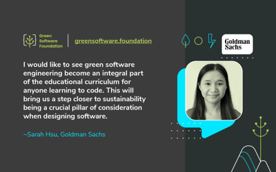 Meet GSF Organisational Leads: Sarah Hsu of Goldman Sachs